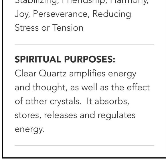 NWT Wool + Pepper Co. Clear Quartz + Gold Necklace - Stress Relief - Picture 7 of 7